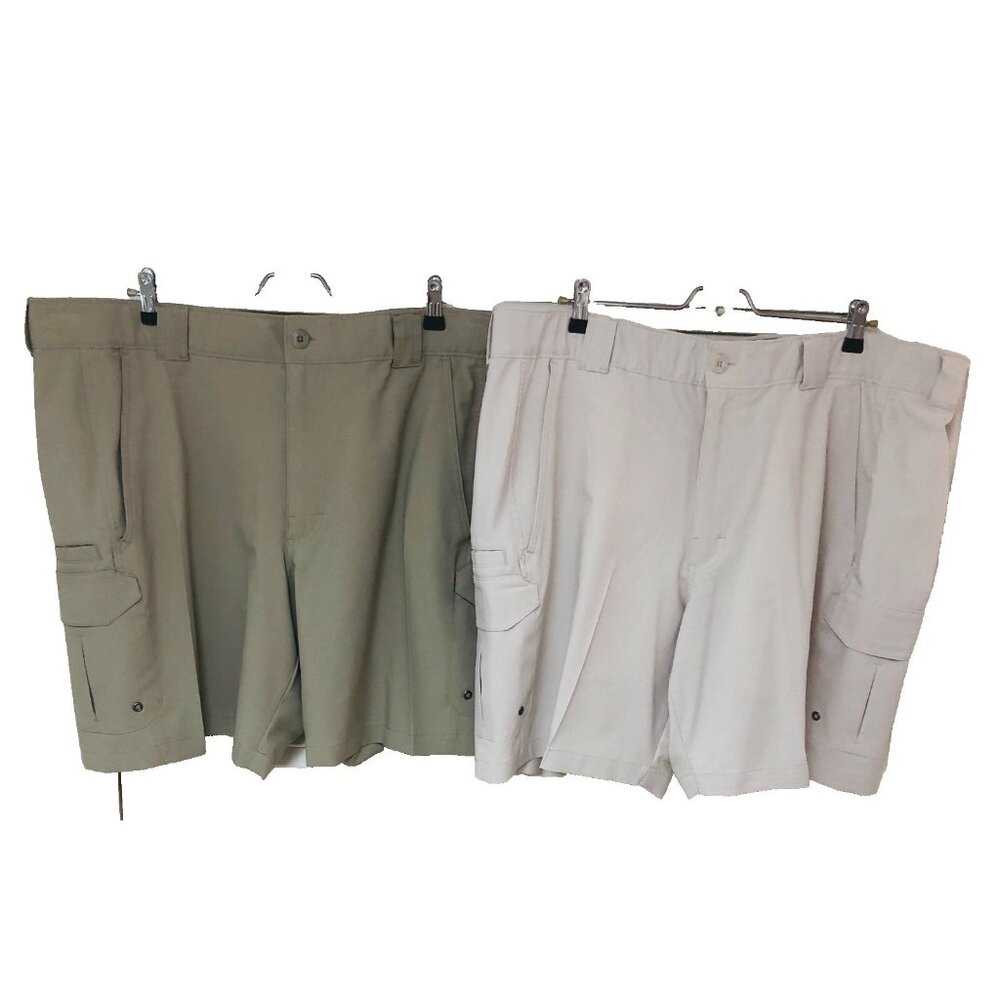 NWOT Bimini Bay Cargo Shorts Lot of 2A Mens 44 Performance Fishing Boating Beach